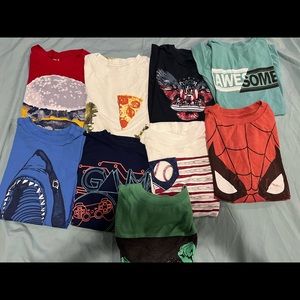 Boys Gymboree and crazy 8 graphic & marvel t shirts